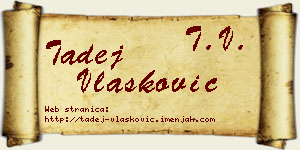 Tadej Vlašković vizit kartica